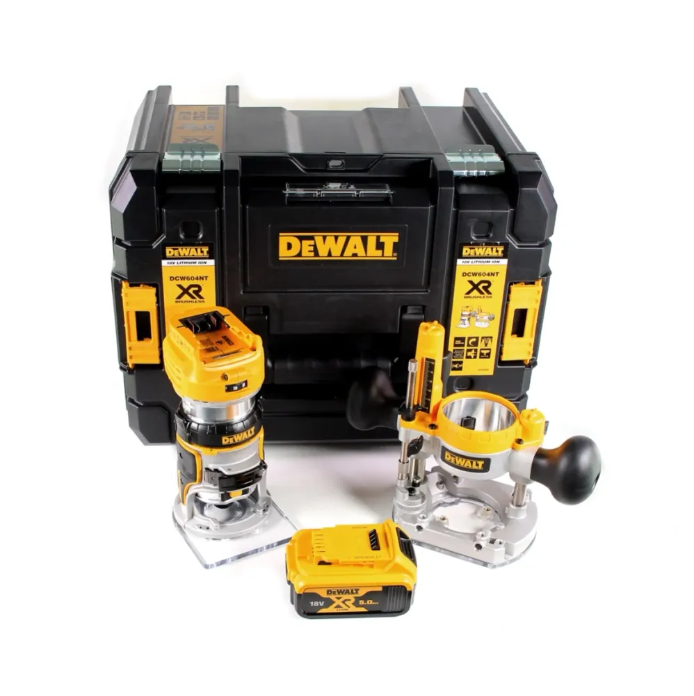 Motoazada sin cable DeWalt DCW 604 NT 18V 55mm + 1x baterí 5.0 Ah en TSTAK - sin cargador