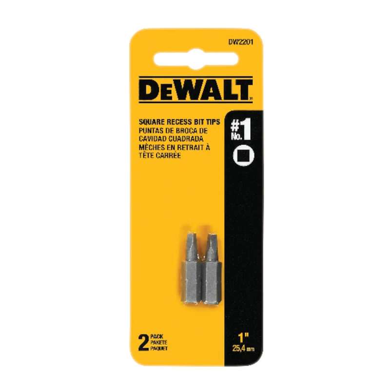Punta de destornillador cuadrada n.° 1 x 1" DeWalt