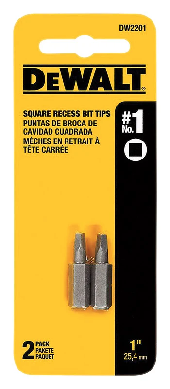 Punta de destornillador cuadrada n.° 1 x 1" DeWalt
