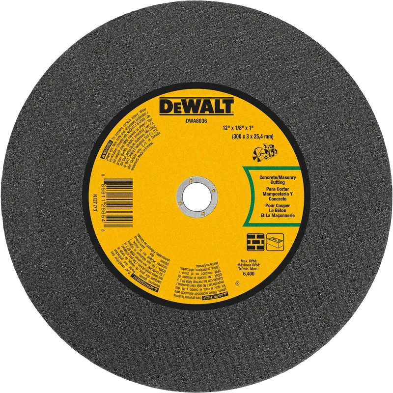 Rueda de corte Msry de 12" x 1/8" x 1" DeWalt