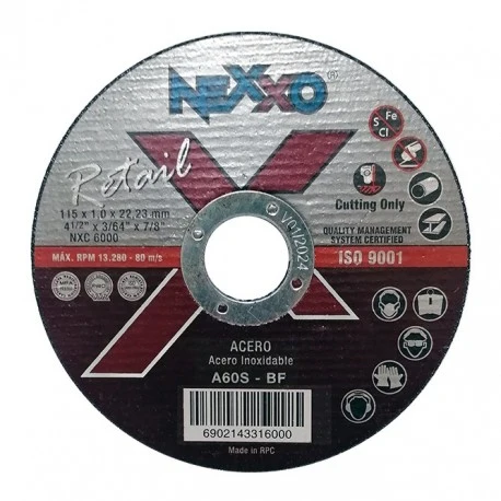 DISCO DE CORTE 4.1/2 X 3/64 X 7/8 NEXXO 50 UNIDADES