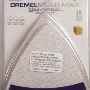 (MM-80P) LIJA DE PAPEL 18PZ P/MULTIMAX DREMEL
