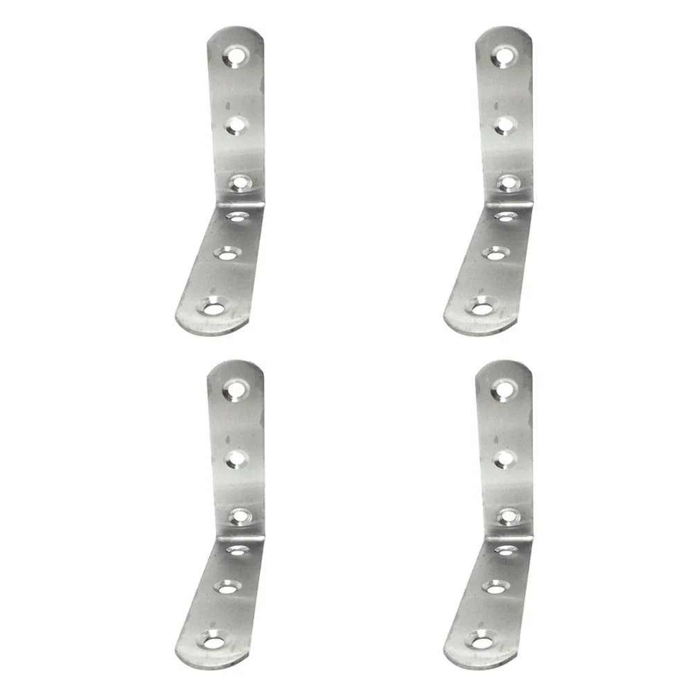 ÁNGULO REFUERZO AN24, ACERO INOXIDABLE, 80 x 80 x 19 mm. 4 unidades EDM