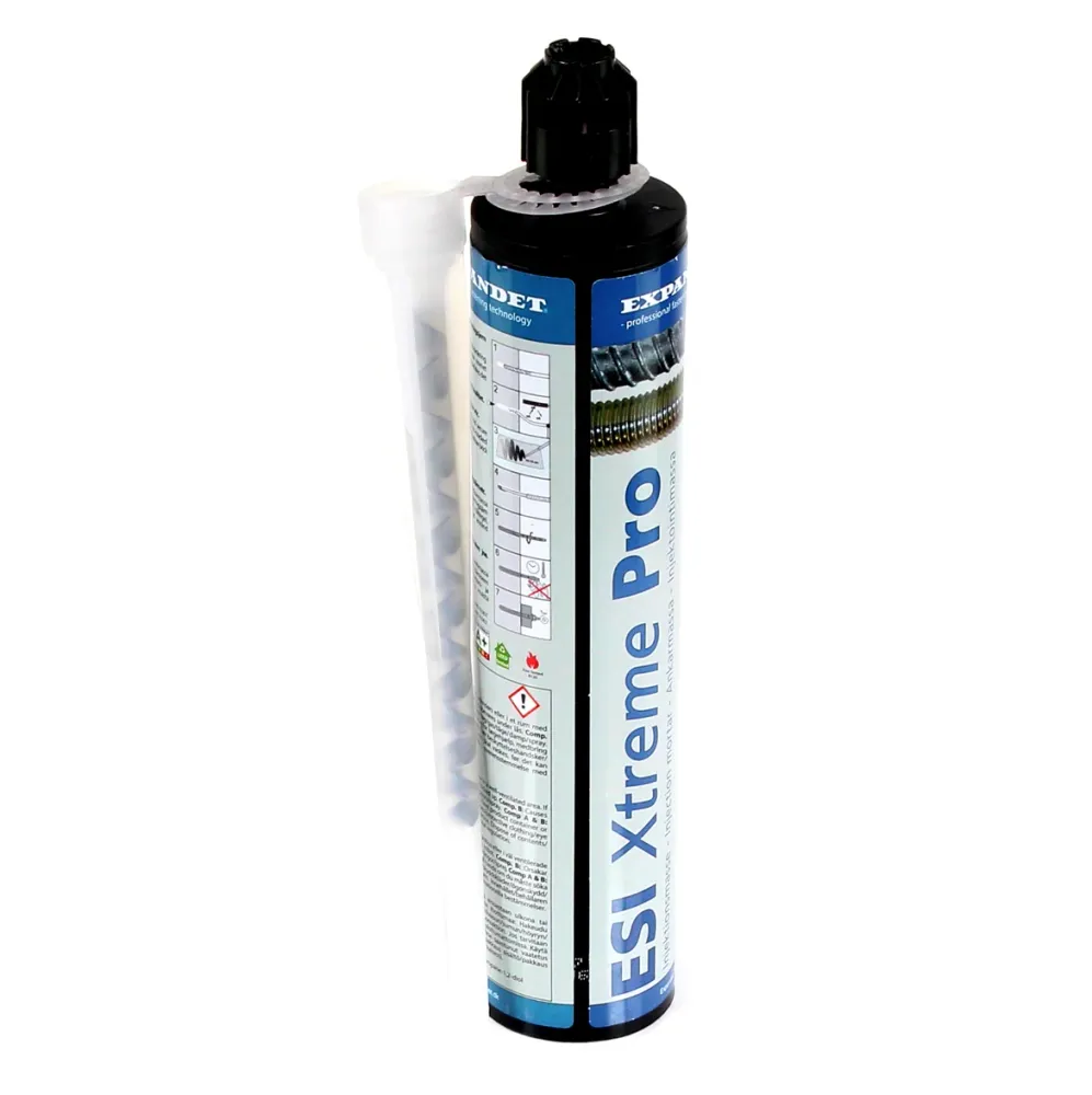 Expandet ESI Xtreme Pro compuesto de inyección de mortero compuesto 5x 280 ml + 10x boquillas mezcladoras