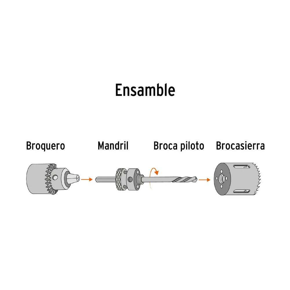 Brocasierra bimetálica 1-3/8', Truper Expert 18093