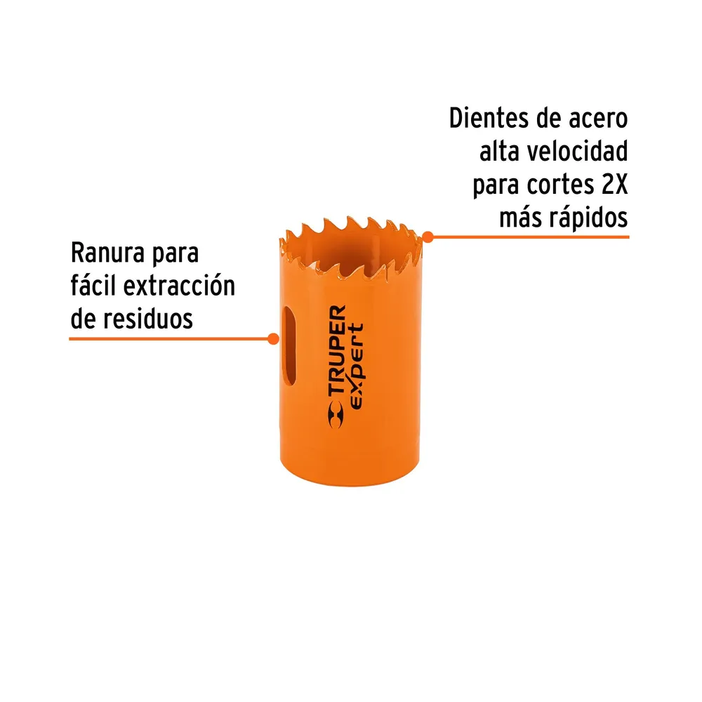 Brocasierra bimetálica 1-3/8', Truper Expert 18093