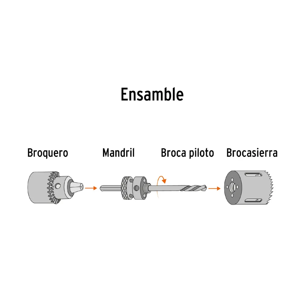 Brocasierra bimetálica 4-1/4', Truper Expert 14728