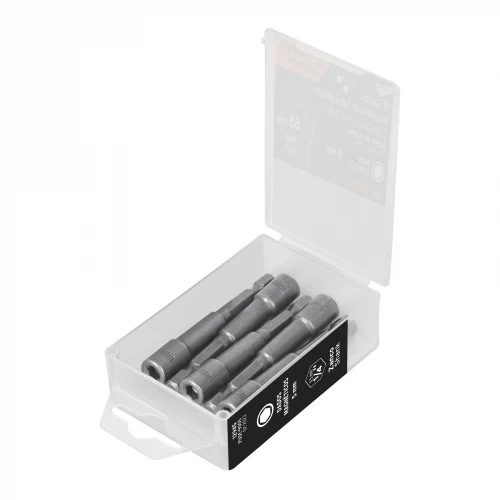 Estuche con 5 dados magnéticos de 5 mm largo 2-1/2', Expert 12945 PUDE-9005