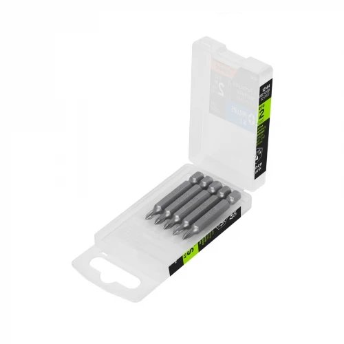 Estuche con 5 puntas de cruz PH0 largo 2', Truper Expert 12144 PUDE-1200