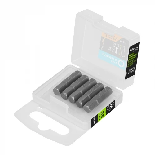 Estuche con 5 puntas hexagonales de 6 mm largo 1', Expert 12549 PUDE-7106