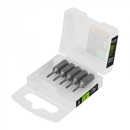 Estuche con 5 puntas torx T6 largo 1', Truper Expert 12186 PUDE-5106