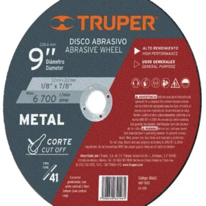 Expert ABT-500 Disco para corte de metal, tipo 41, diámetro 9'