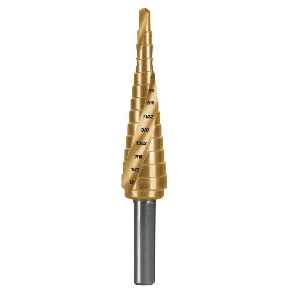 Expert BES-13X Broca escalonada titanio 13 escalones 1/8' 1/2'