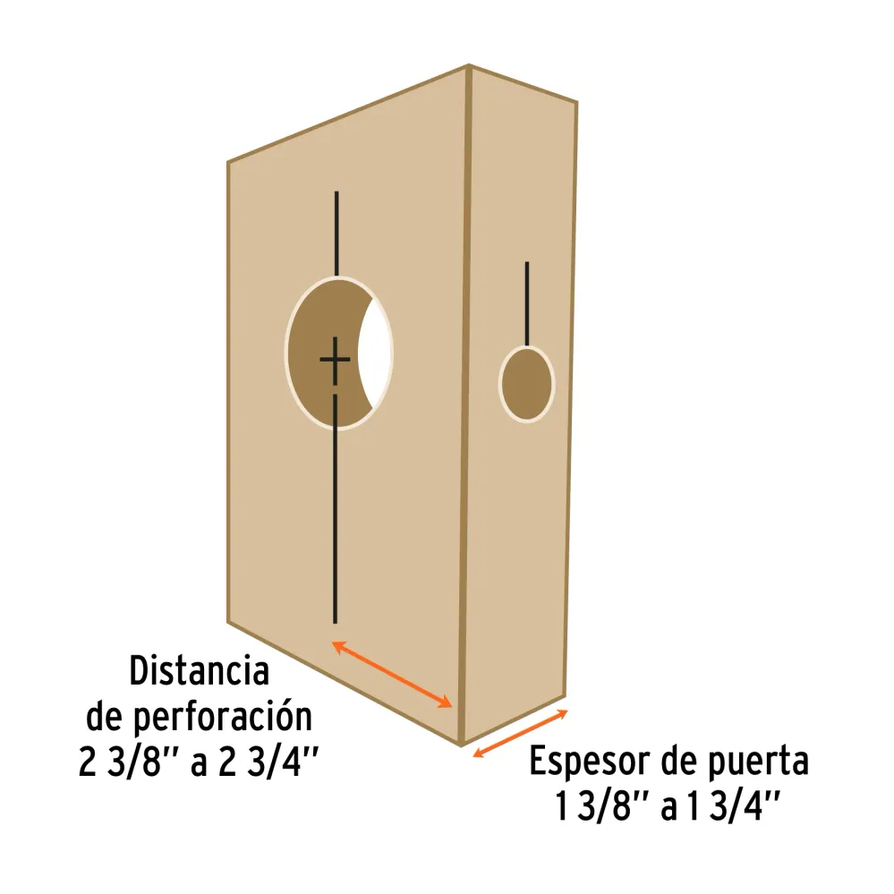 Juego de 4 piezas para instalar cerraduras, Truper Expert 11877 KITB-4X