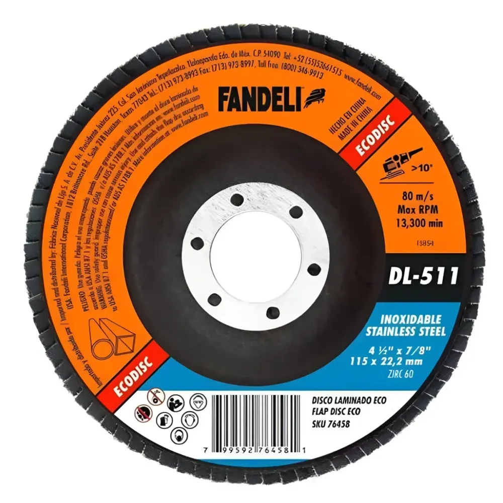 10 Discos Laminados Fandeli Grano 60 Zirconia Azul Acero
