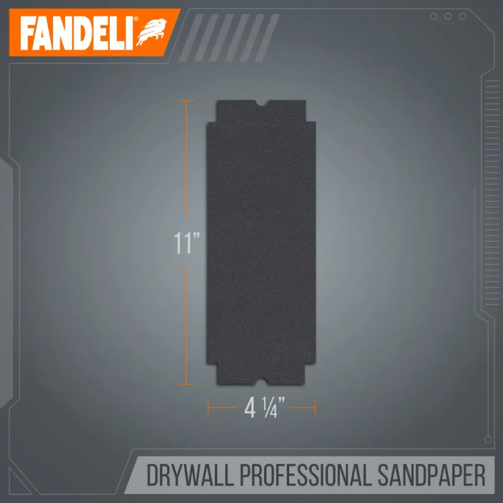 Kit 25 Lija Profesional Yeso Paredes Grado Medio 100 Fandeli