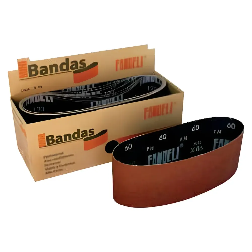 Pack 10 Bandas Lija Fandeli Grano 120 Madera Metal