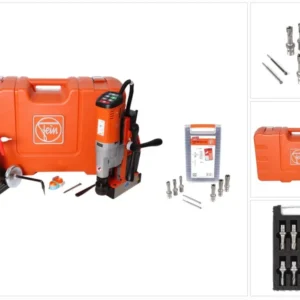 FEIN AKBU 35 PMQW Select Máquina perforadora baterí 18V con imán universal hasta 35 mm en maletín de transporte + Set Best...