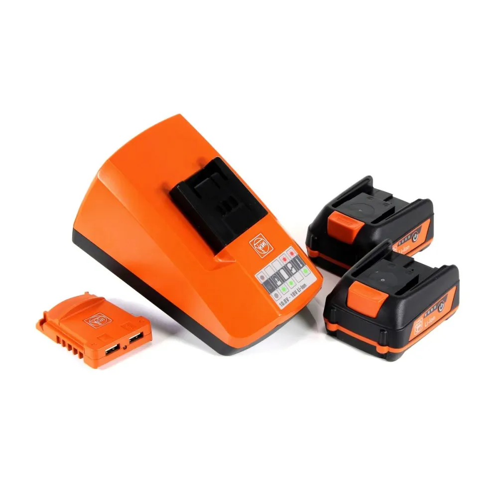 FEIN BATTERY STARTER SET USB EDITION 12V 2x baterías 3.0Ah + cargador + adaptador de baterí USB (92604317020)