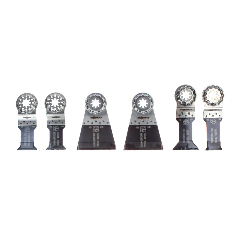 FEIN Best E-Cut Juego de hojas de sierra para madera y metal Starlock Plus 6 piezas (35222967030) Acero HCS