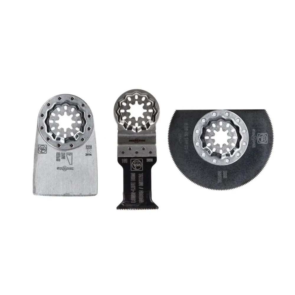 FEIN Combo Starlock Renovation Juego de accesorios 3 piezas para madera metal ( 35222967110 )