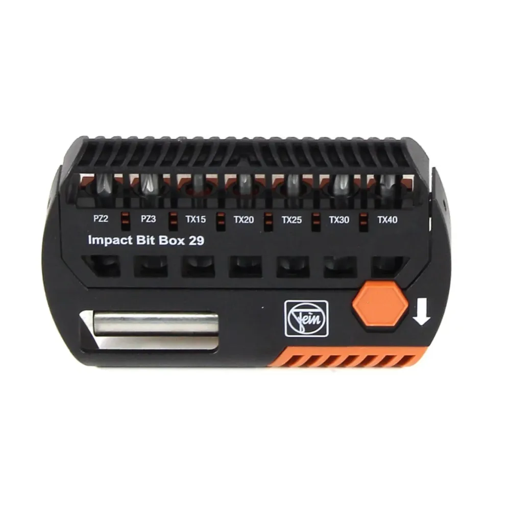 FEIN Impact Bit Box 29 con 7 puntas + Portapuntas magnético ( 60510221010 )