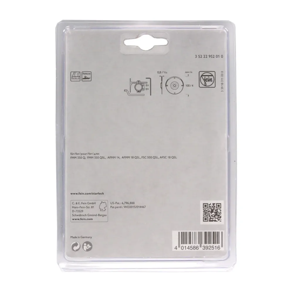 FEIN Set de discos de sierra HSS Starlock Plus / Bimetal 100 mm ( 35222952010 )