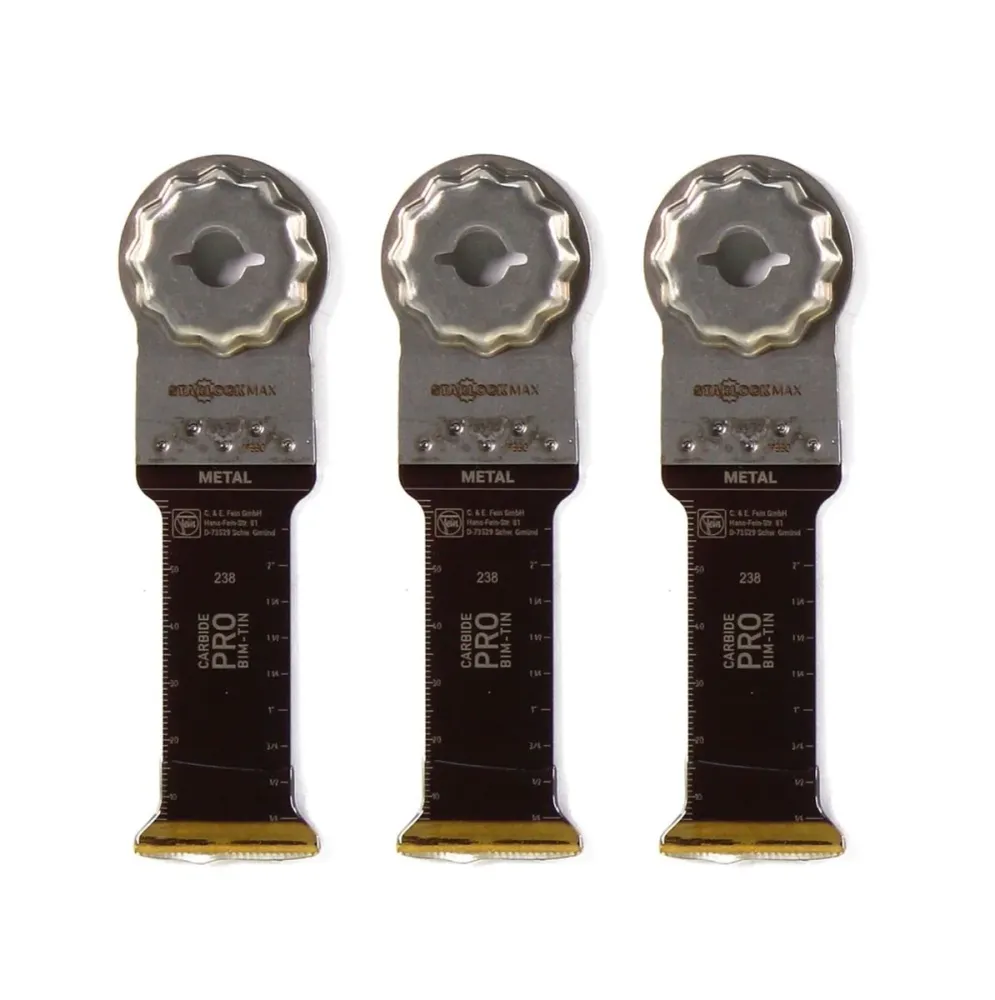 Hojas de sierra Fein E-Cut Carbide Pro Starlock Max 75x32 mm BIM-TIN, 3 pzs. ( 63502238220 )