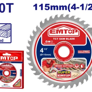EMTOP DISCO DE SIERRA 4-1/2" 40 DIENTES ETCT111555 FERRETERIA INSTA-YA PITALITO