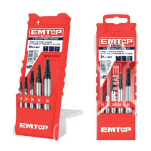EMTOP JUEGO DE EXTRACTOR DE TORNILLOS 5 PIEZAS ESES1008 FERRETERIA INSTA-YA PITALITO