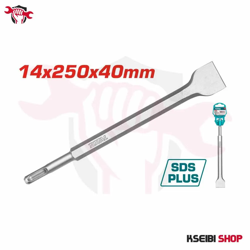 TOTAL CINCEL PLANO SDS PLUS 40 MM TAC15121412 FERRETERIA INSTA-YA PITALITO
