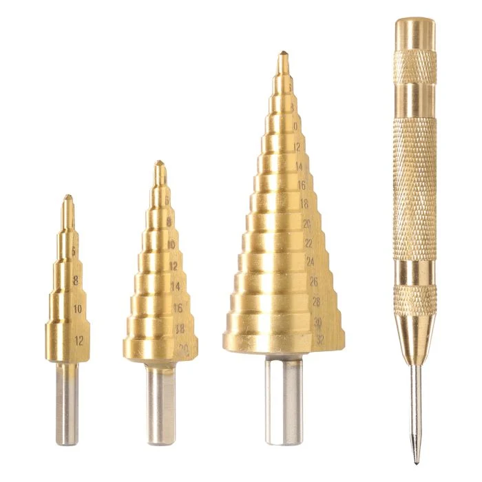 TOTAL JUEGO DE BROCAS ESCALONADAS 4 PCS TACSD2041 FERRETERIA INSTA-YA PITALITO