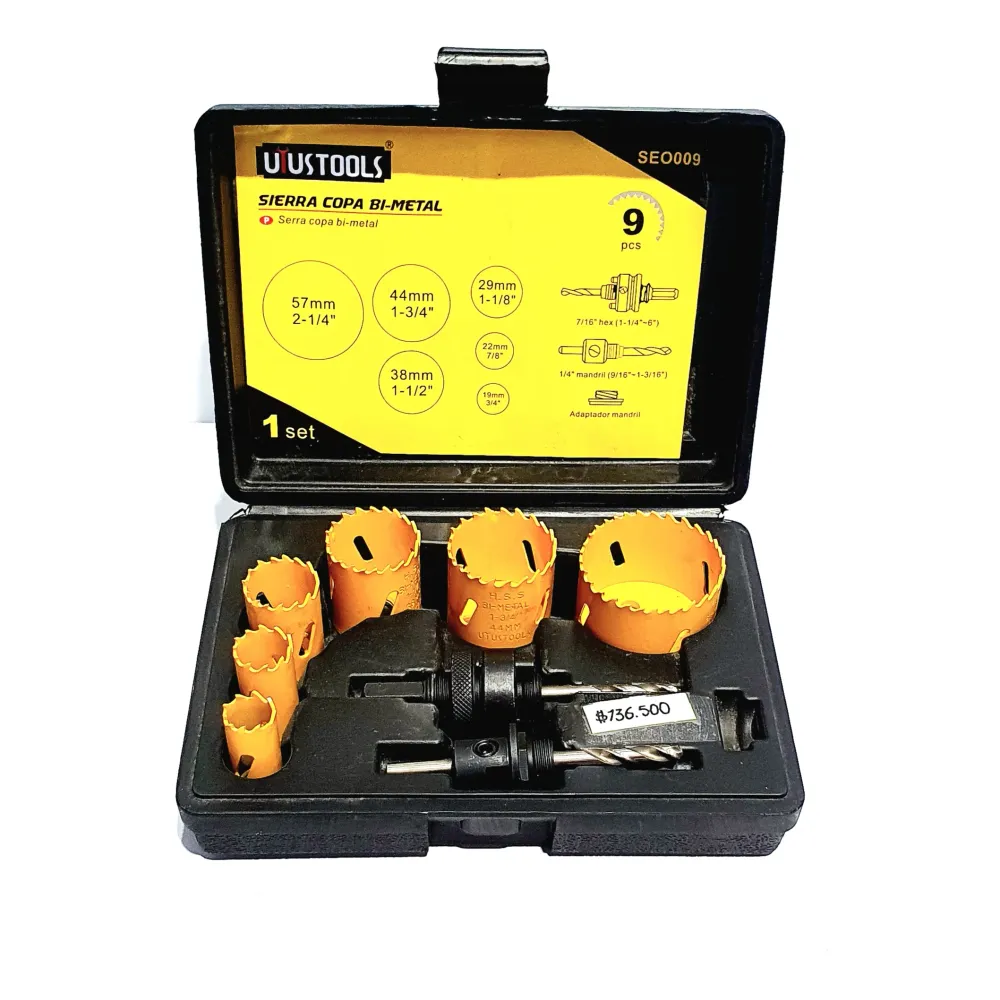 UYUSTOOLS SIERRA COPA BI-METAL 9PCS SEO009 FERRETERIA INSTA-YA PITALITO