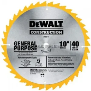 DW DISCO SIERRA 10"" X 40D DW3114 FERRETERÍAS GRUPO NOSARA