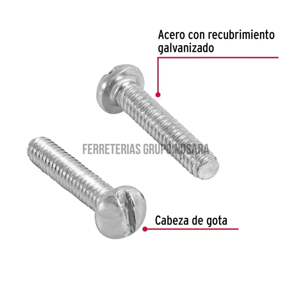 TORNILLO ESTUFA CIL 1/4 X 1 FERRETERÍAS GRUPO NOSARA