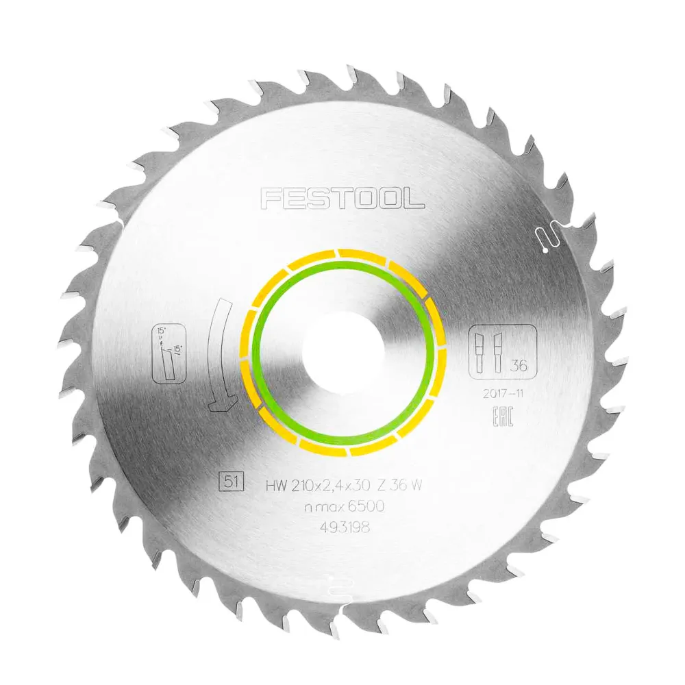 Cuchilla universal Festool UNIVERSAL DE MADERA ALTO 210x2,4x30 W36