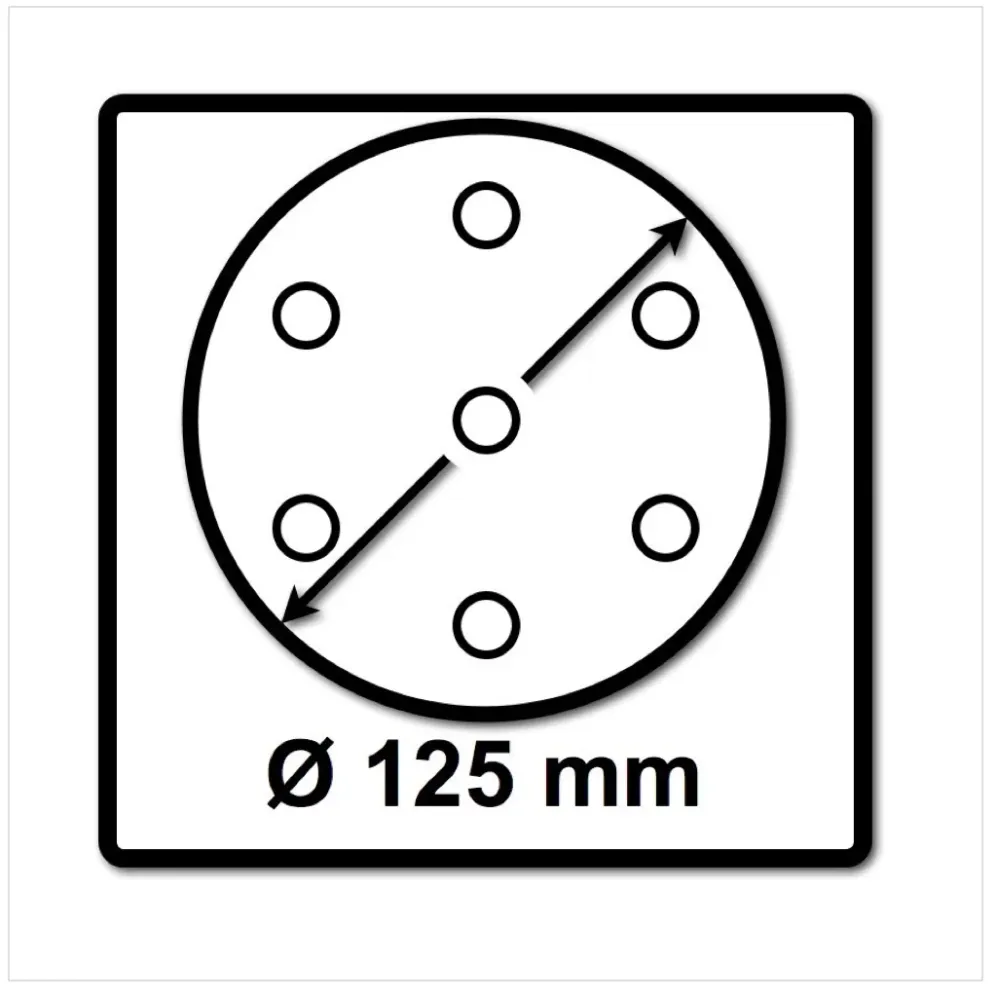 Discos abrasivos Festool STF D125/8 125 mm Granat P180 GR / 100 piezas (497171)