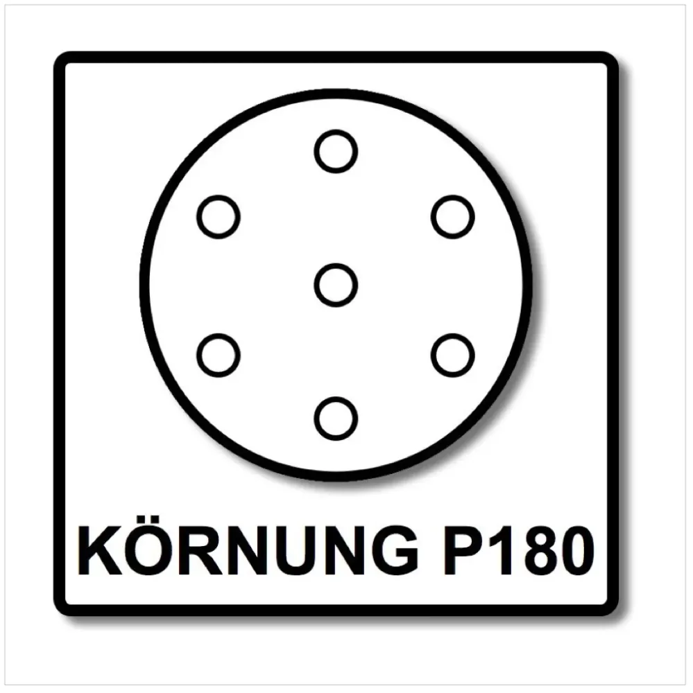 Discos abrasivos Festool STF D125/8 125 mm Granat P180 GR / 100 piezas (497171)