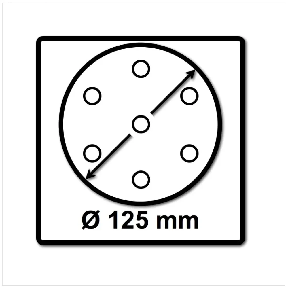Discos abrasivos Festool STF D125/8 125 mm Granat P80 GR / 50 piezas (497167)