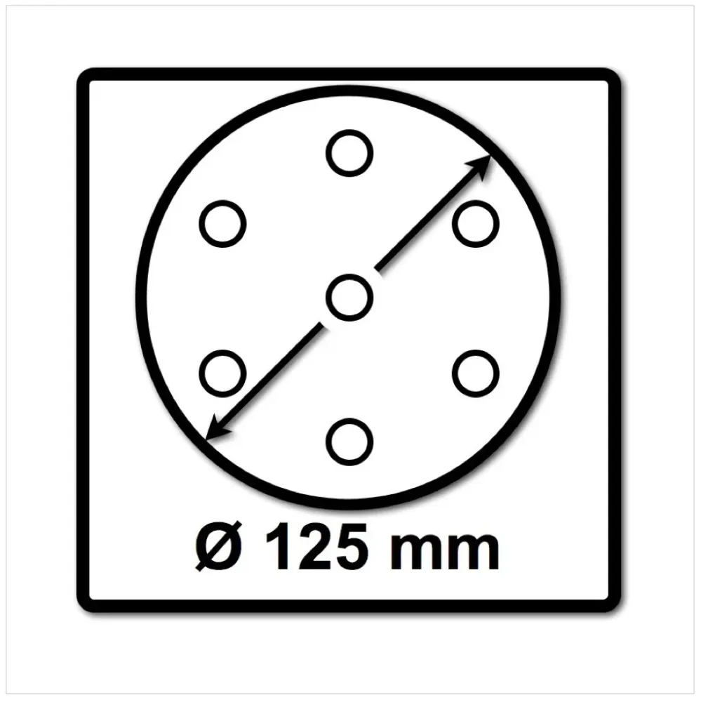 Discos abrasivos Festool STF D125/8 125 mm Granat P120 GR / 100 piezas (497169)