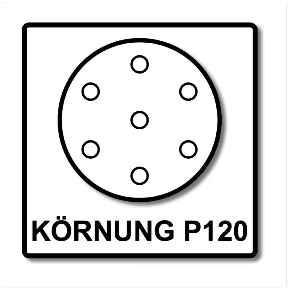 Discos abrasivos Festool STF D125/8 125 mm Granat P120 GR / 100 piezas (497169)
