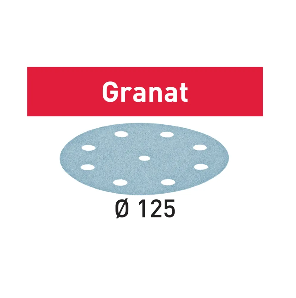Discos abrasivos Festool STF D125/8 125 mm Granat P40 100 piezas (2x 497165)