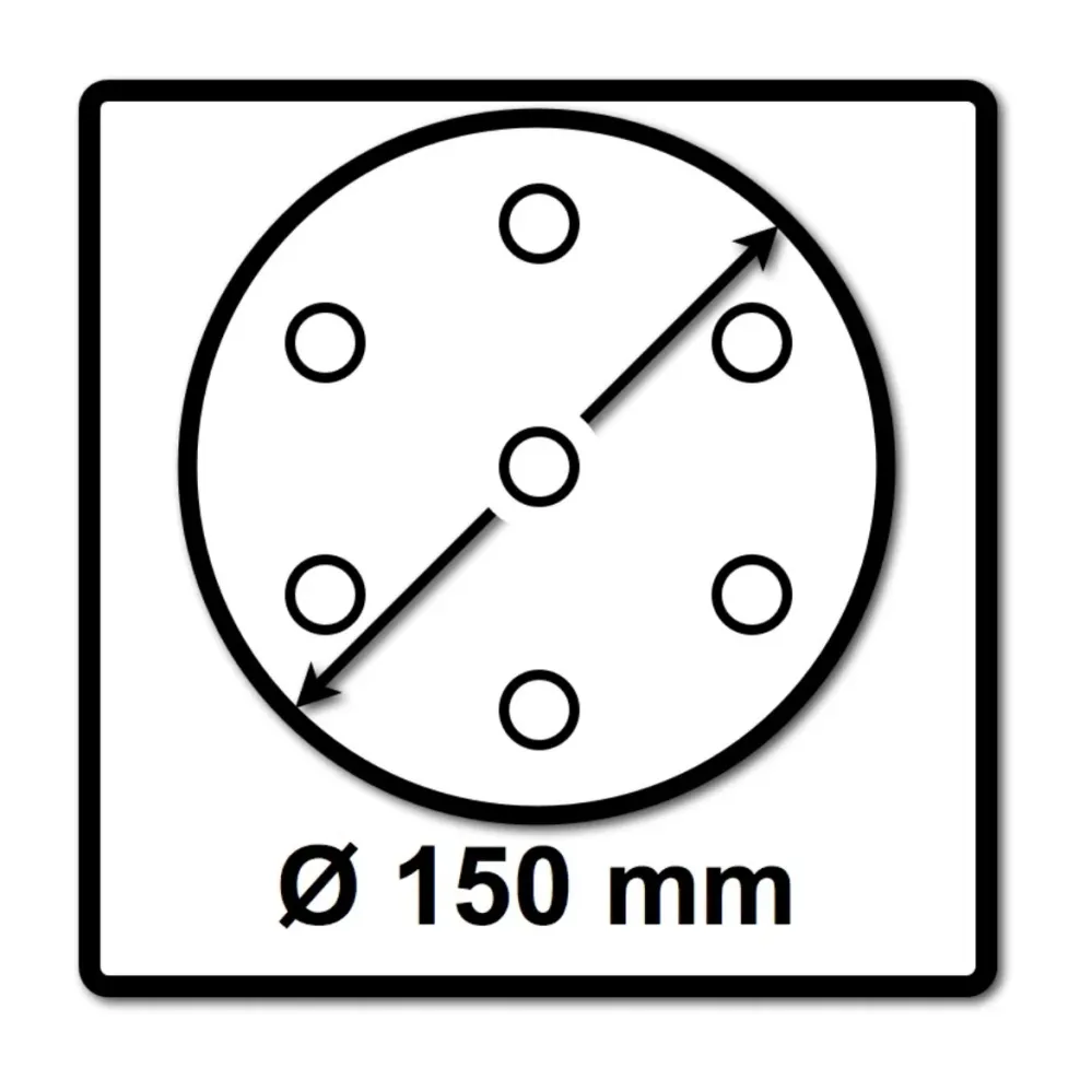 Discos abrasivos Festool STF D150/48 Rubin 2 RU2/50, P150, 150 mm / 50 piezas ( 575191 )