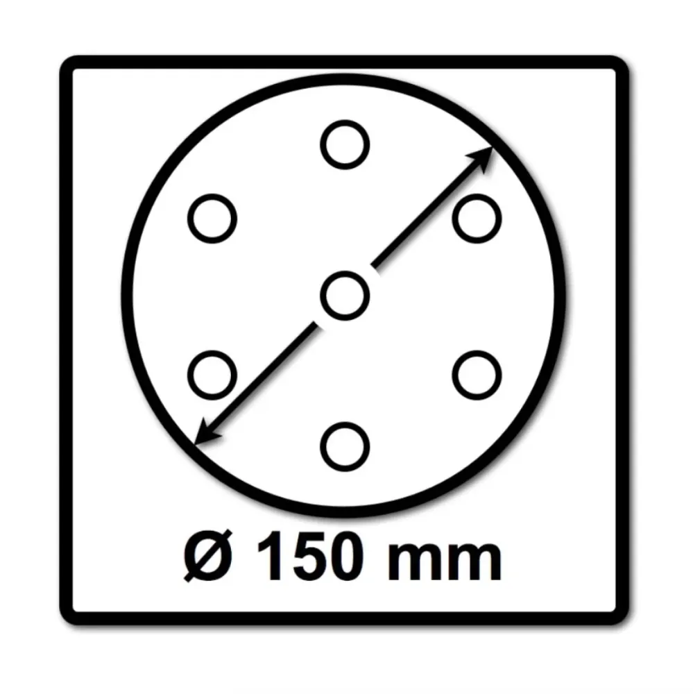 Discos abrasivos Festool STF D150/48 Rubin2 RU2/50, P100, 150 mm / 50 piezas (575189) - nueva versión de 499120