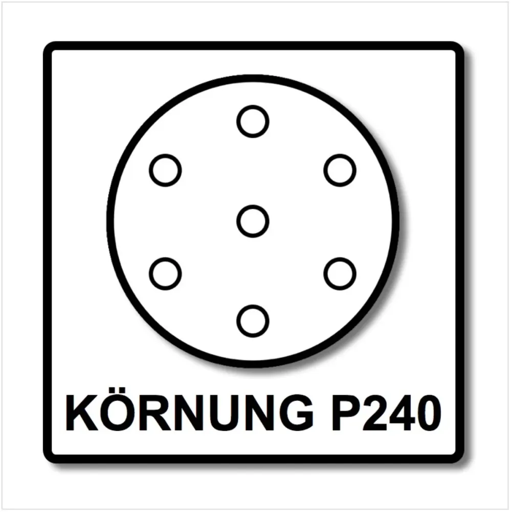 Discos abrasivos Festool STF D225/8 Granat 225 mm PLANEX P240 GR / 25 piezas (499642)