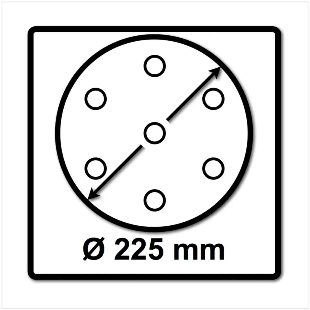 Discos abrasivos Festool STF D225/8 Granat 225 mm PLANEX P240 GR / 25 piezas (499642)
