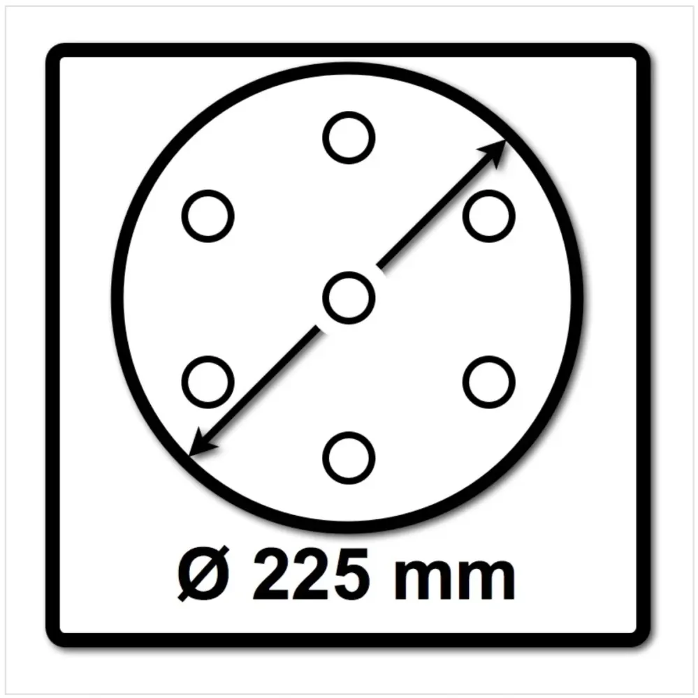 Discos abrasivos de zafiro Festool STF D225/8 225 mm P36 SA / 25 piezas (495175)