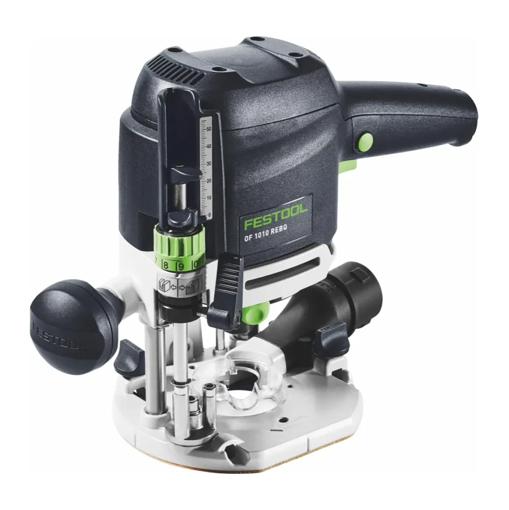 Festool 1010 REBQ conjunto fresadora 1010 W 55 mm carrera (577168) + guí + Systainer