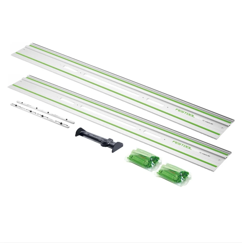 Festool FS 1400/2-KP carril guí 2 piezas 1400 mm para sierras de mano, de inmersión y de calar / fresadora + deflector FS/...
