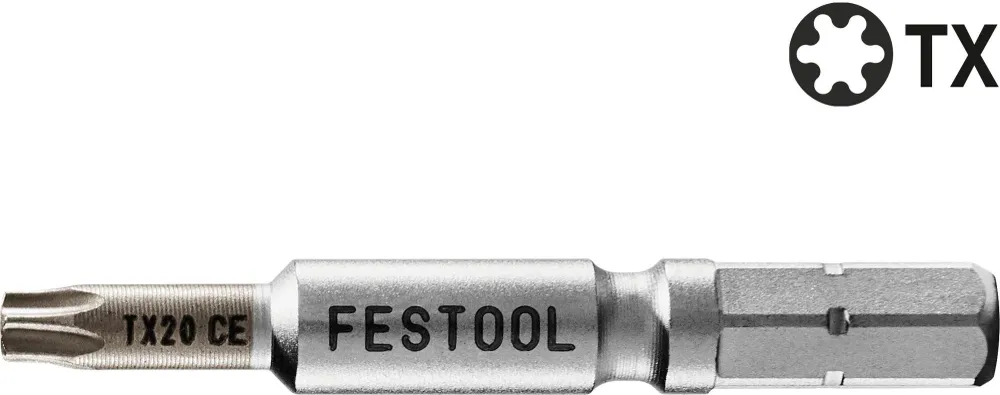 Festool TX 20-50 CENTRO/2 Bit (205080) para taladro atornillador de baterí y taladro percutor de baterí Festool con soport...